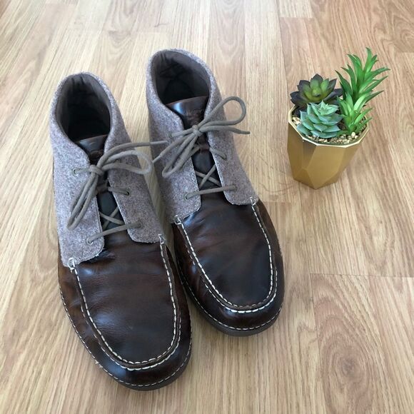 UGG Australia KALDWELL Brown Leather Wool Chukka Boots 1003885 VIBRAM - Picture 1 of 10